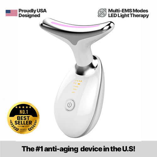 🔥Pugabyte EMS RED LIGHT therapy face neck lift wrinkle remover tighten massager